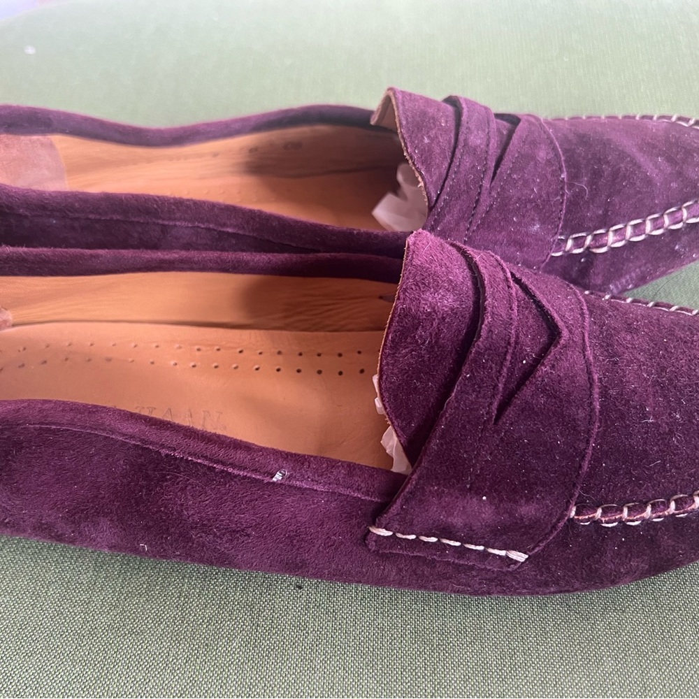 Cole Haan Women's Purple Suede Loafers